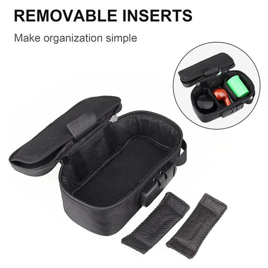 Sac de rangement anti-odeur pour pipe à fumer avec serrure à combinaison, étui de voyage pour extérieur, idée cadeau.