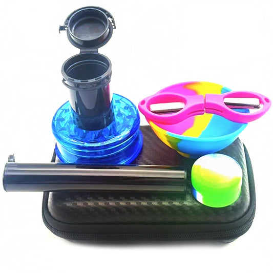 1 ensemble de contenants en silicone antiadhésifs pour pots, boîtes de rangement pour huile en silicone, accessoires pour fumeur.